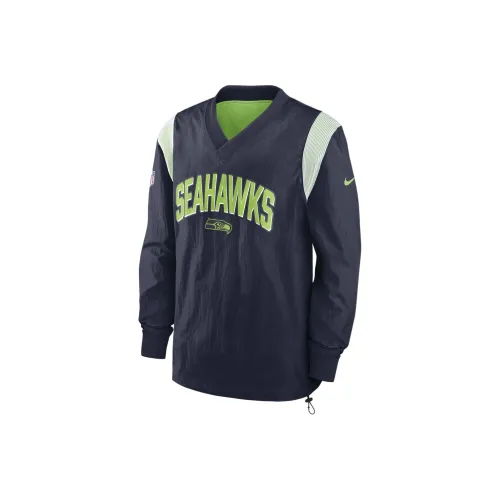 nike Athletic STACK Seattle Seahawks Куртки и Пальто Мужской Морской Синий Зеленый