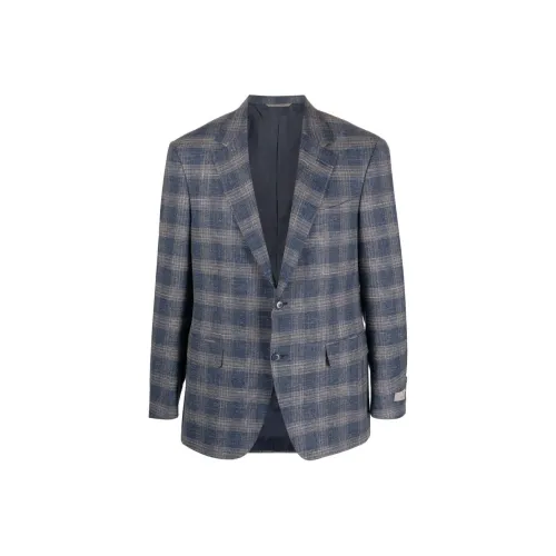 Canali Бизнес-костюм Пальто Мужское Синее