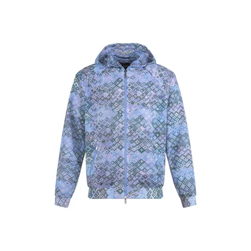 EMPORIO ARMANI FW22 Куртки и пальто Мужской Синий Зеленый