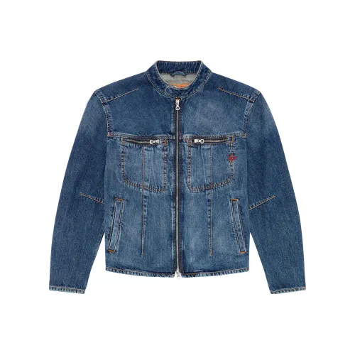 DIESEL FW23 Denim Jacket Men's Dark Blue