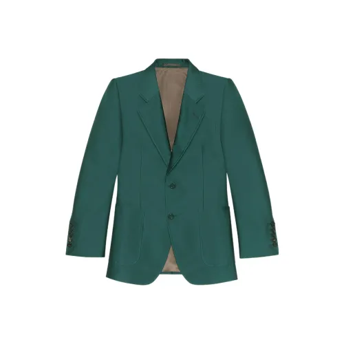 GUCCI SS22 Бизнес-костюм Пальто Мужской Темно-зеленый