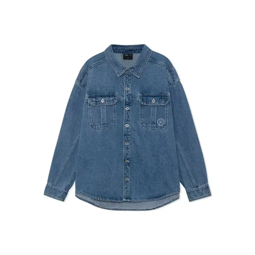 LINING Джинсовый синий Мужской Джинсовые куртки