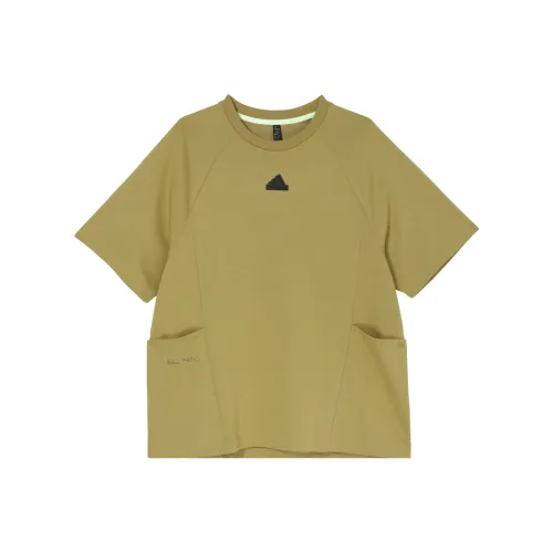Adidas T-Shirt Мужская Хаки Коричневый