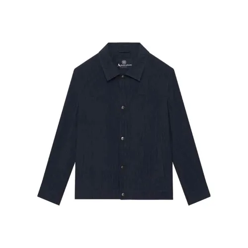 AQUASCUTUM Темно-синие мужские куртки