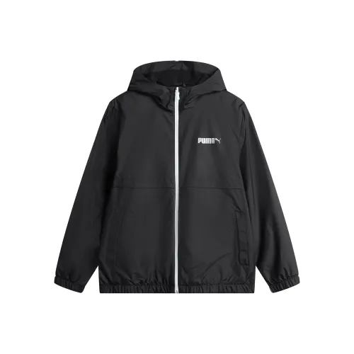 PUMA ESSWINDBREAKER Куртки Пальто Унисекс Черный