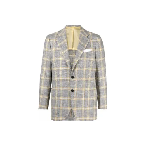 KITON Серый Мужской Деловой Костюм