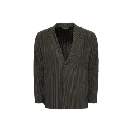 ISSEY MIYAKE Бизнес-костюм Пальто Мужской Эбеновый