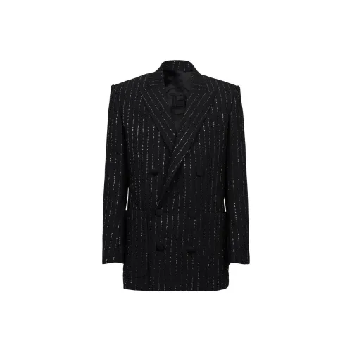 BALMAIN Черные Мужские Деловые Костюмы