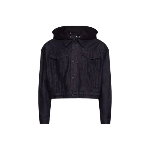 KARL LAGERFELD x Cara Delevingne Denim Jacket Men's Black