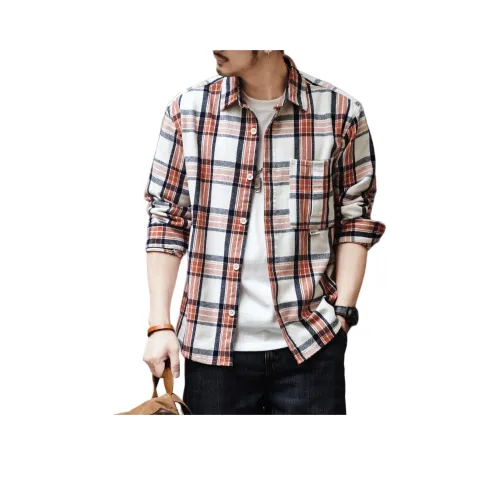 GELANLU Весна Рубашка Свободный крой Унисекс