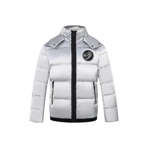 BOINIGAN VANITA Однотонный С капюшоном Пуховик Мужской Белый