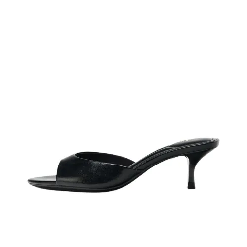ZARA Слипоны Черные Женские