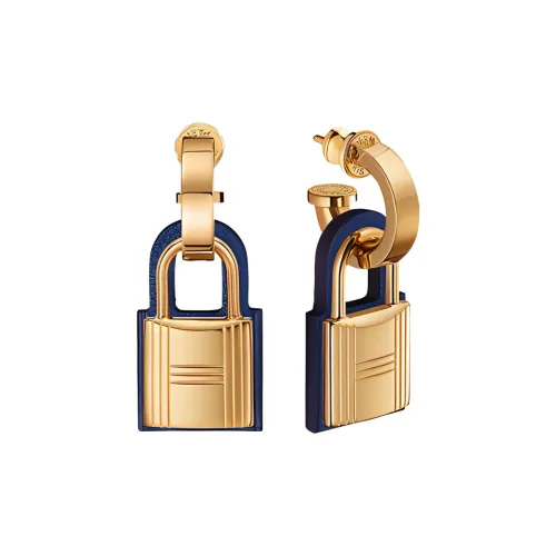 HERMES O'Kelly Коровья кожа Серьги Золотой Женские