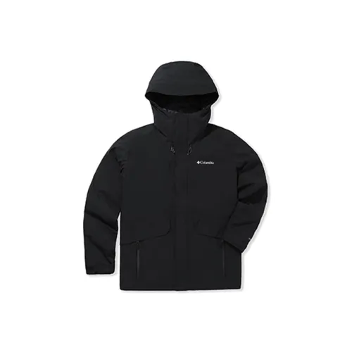 Columbia совместный бренд Водонепроницаемый Ветрозащитный Дышащий и Теплоизоляционный ветровка Мужской Черный