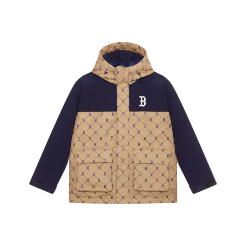 MLB MONOGRAM Коллекция Basic Boston Red Sox FW24 Пуховик Unisex Light Бежевый