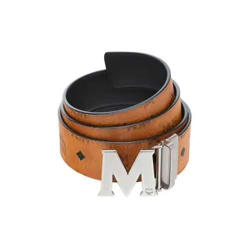 MCM ПВХ кожа ремни коричневый унисекс