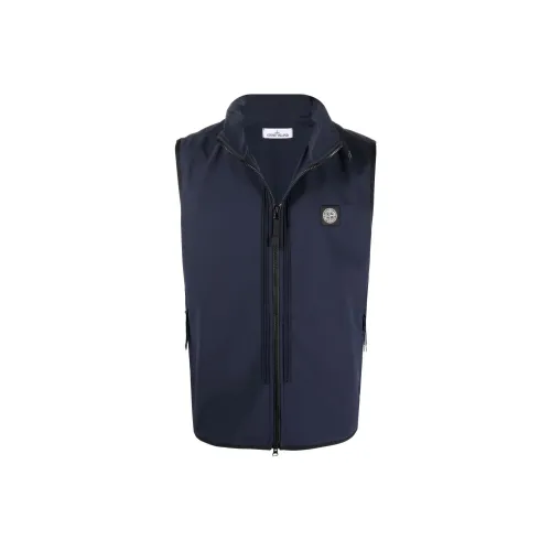STONE ISLAND Темно-синий Мужские жилеты