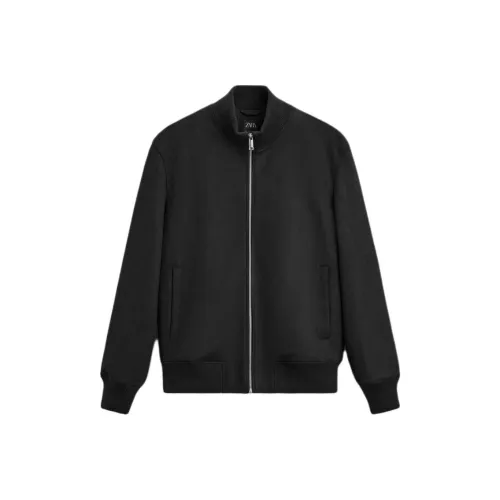 ZARA Мужские черные куртки