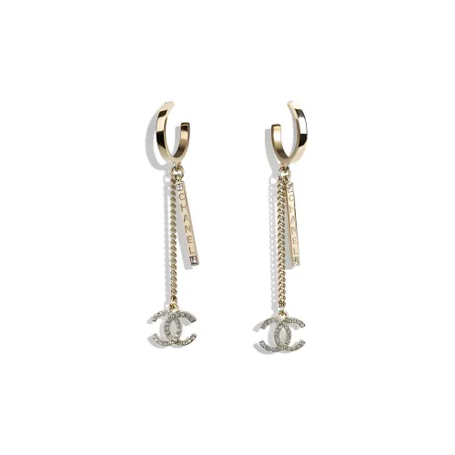 CHANEL Металлические Серьги Золотые Женские