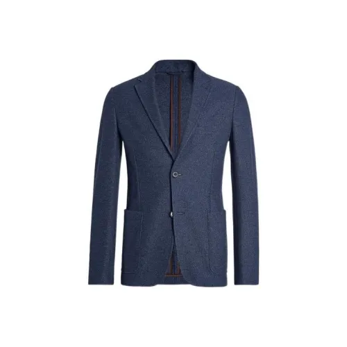Ermenegildo Zegna Темно-синий Синий Мужской Деловой костюм