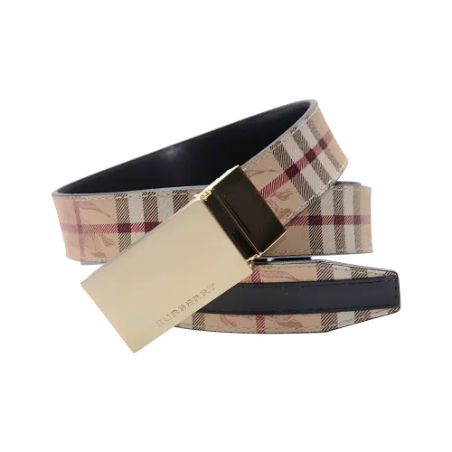 Burberry PVC Кожаные ремни Коричневый Женские