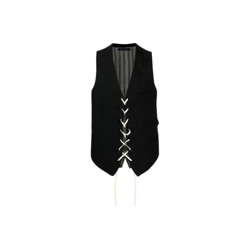 Yohji Yamamoto Мужские черные жилеты