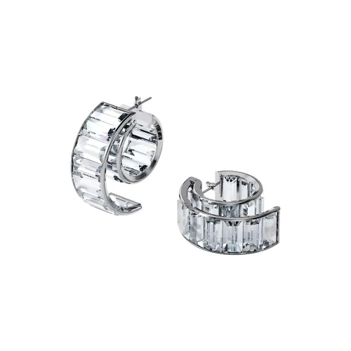 Swarovski Matrix Кристальный/Полупрециозный Каменный Серьги Серебряные Женские