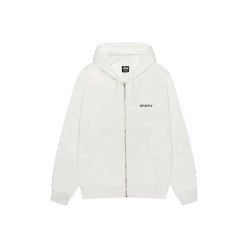Stussy SS25 Jumbo ZIP Толстовка ПИГМЕНТ Окрашенный Толстовка Унисекс