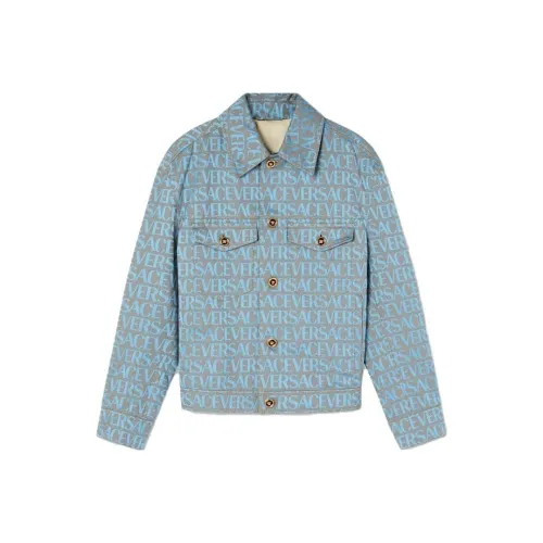 VERSACE Blue Men's Jackets VERSACE Синий Мужские Куртки