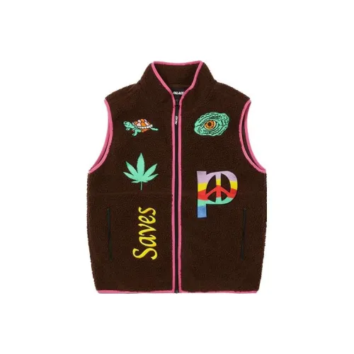 Дворцовый коричневый унисекс жилеты