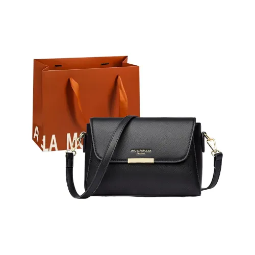 OSOCE ПУ (полиуретан) Сумка через плечо Стандартная Женская Черная Светло-синяя