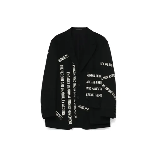 Yohji Yamamoto Черные Мужские Деловые Костюмы