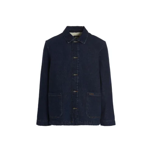 A.P.C. Joint Paragraph Blue Men's Denim Jackets