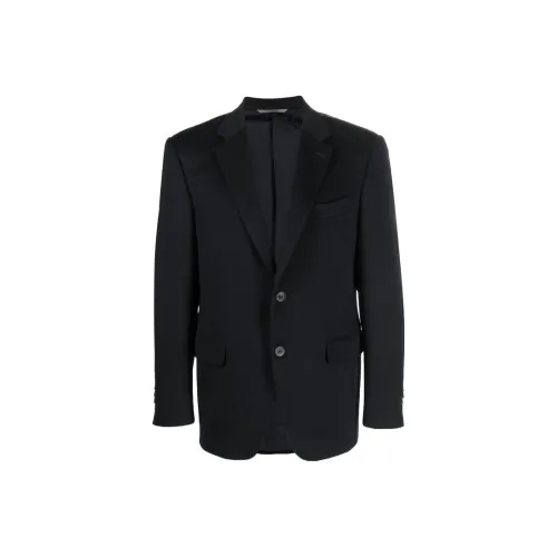 Canali Бизнес-костюм Пальто Мужской Полуночный Синий