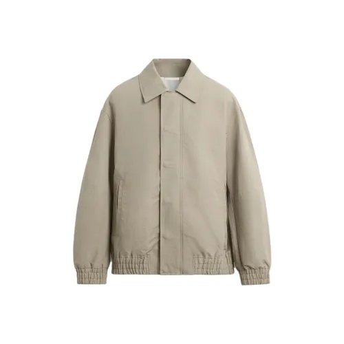 ZARA Куртки и Пальто Мужской Светло-Серый