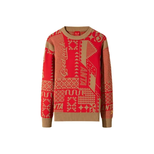 ANTA Life Collection Трикотаж Мужской Intense Красный Фундуковый Коричневый