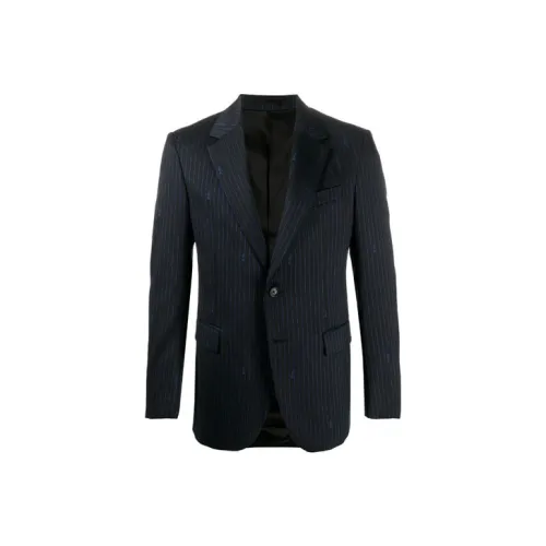 VERSACE Синий Мужской Деловой Костюм