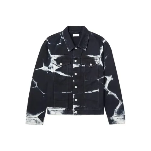 DRIES VAN NOTEN Мужские черные джинсовые куртки