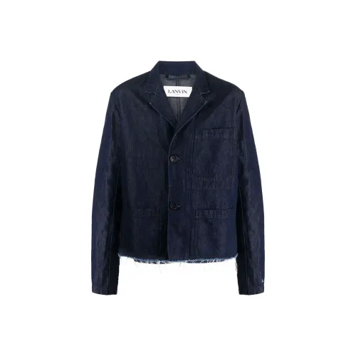 Lanvin Мужские черные куртки