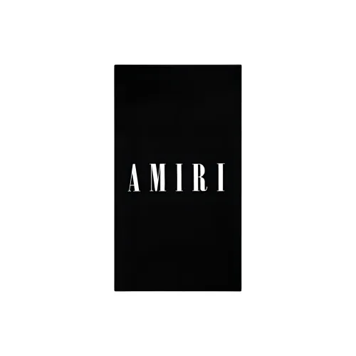 AMIRI Cotton Knit Шарфы Черный Унисекс
