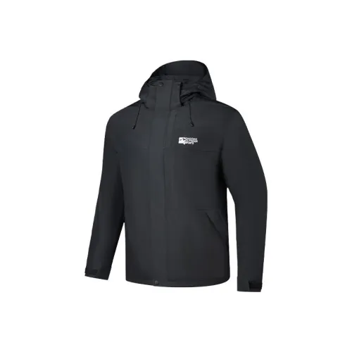 QIAODAN Ветровка Унисекс Черный