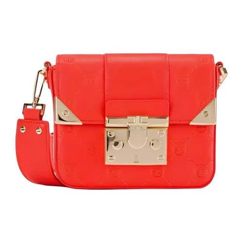 Elisabetta Franchi Акриловые Портативные Сумки через плечо Сумка на плечо Мини Женская Patent Красный