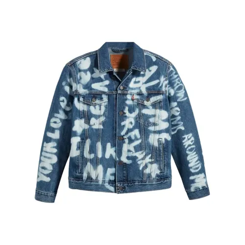 Levis Blue Men's Denim Jackets Левис Синий Мужские Джинсовые Куртки