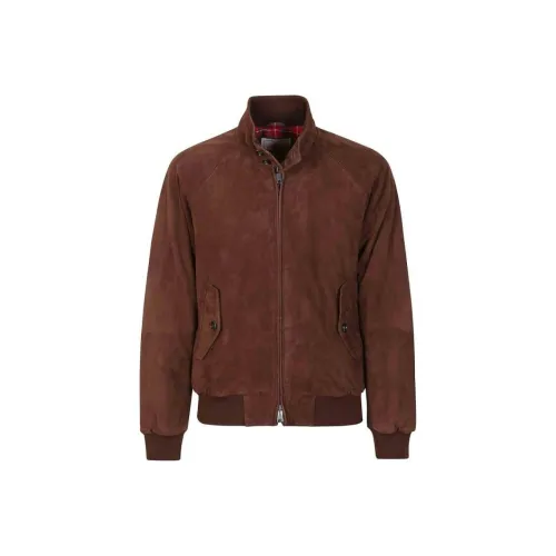 BARACUTA Мужские куртки темно-коричневого цвета