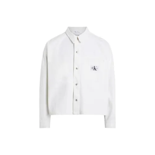 Calvin Klein Relaxed Деним Рубашка Куртки и Пальто Мужской Белый