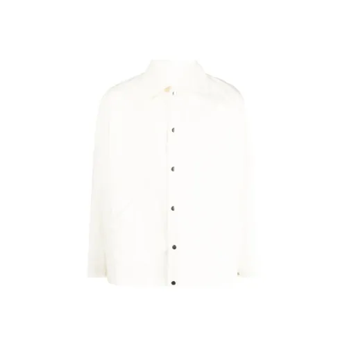 JIL SANDER Белый Мужской Костяной Куртки