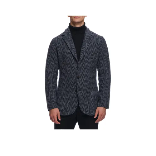 LARDINI Темно-синий Синий Мужской Деловой костюм