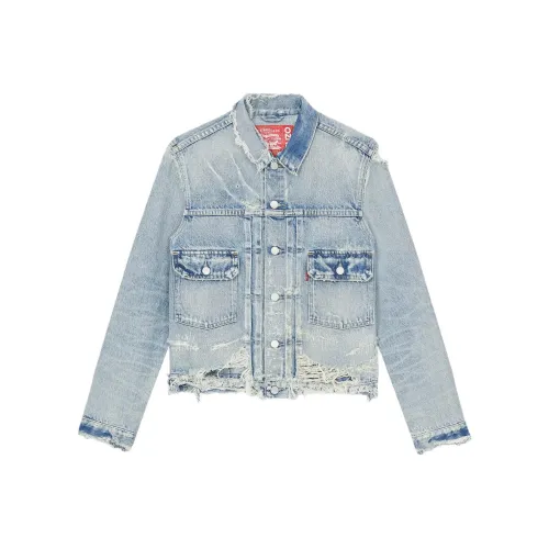 KENZO Джинсовый синий Унисекс Джинсовые куртки