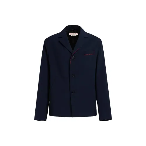 MARNI Бизнес-костюм мужской темно-синий