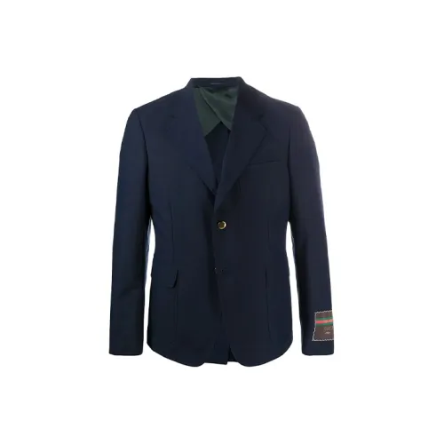 GUCCI Синий Мужской Деловой костюм